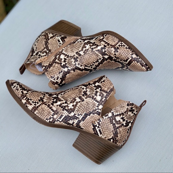 Women’s Snakeskin Western Boots Fashion Shoes New - Picture 3 of 14